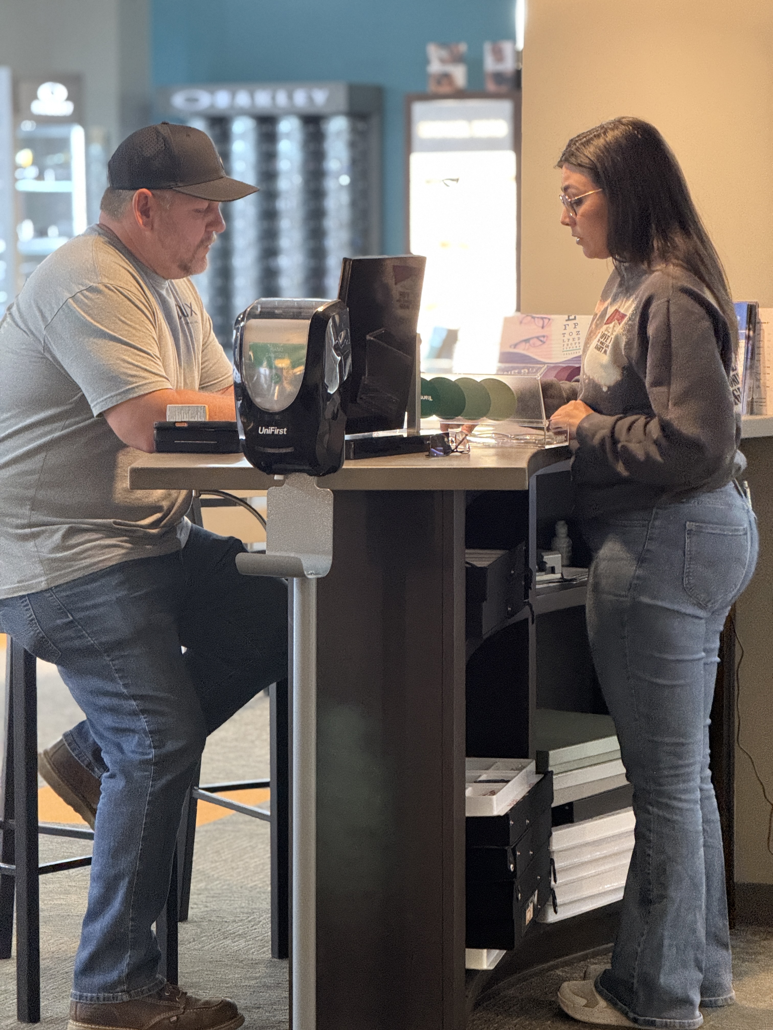 Eyewear consultation at Barrow Eye Center